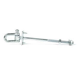 Sūpynių kablio laikiklis su apkabomis ir smaigaliais m12x195