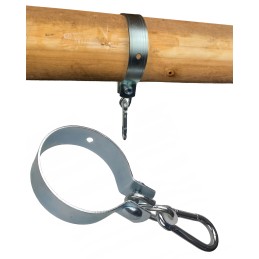 Sūpynių tvirtinimas, sūpynės kablio spaustukas, 100 mm, cinkuotas