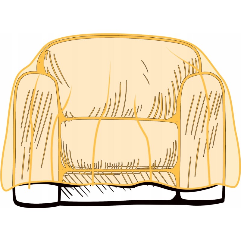 Apsauginė folija vienvietė sofa 243,8 x 137,2 cm storio 50 mikronų
