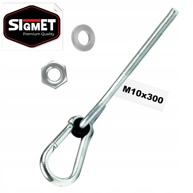 Sūpynių kabliukas, karabinas, m10x300