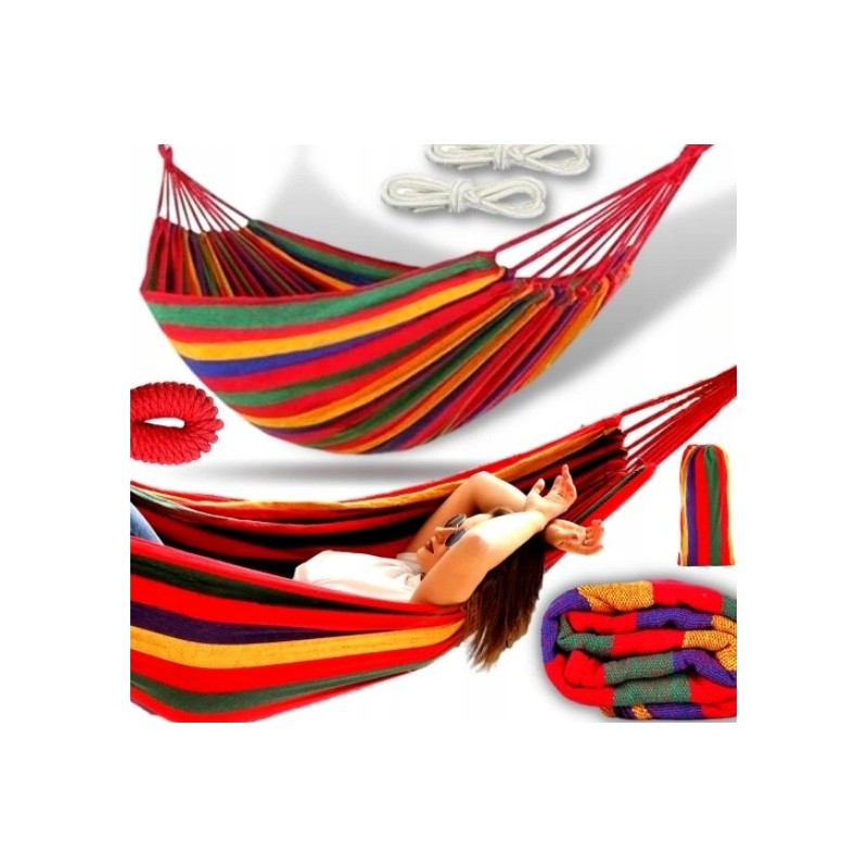 Hamakas, sodo rokeris, sūpynės + užvalkalas + virvės