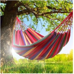 Hamakas, sodo rokeris, sūpynės + užvalkalas + virvės