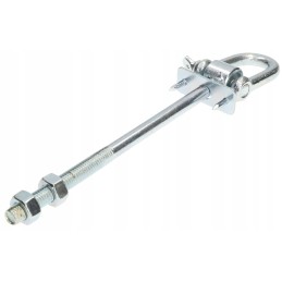 Sūpynių kablys su apkabomis ir kaiščiais m12x190 mm