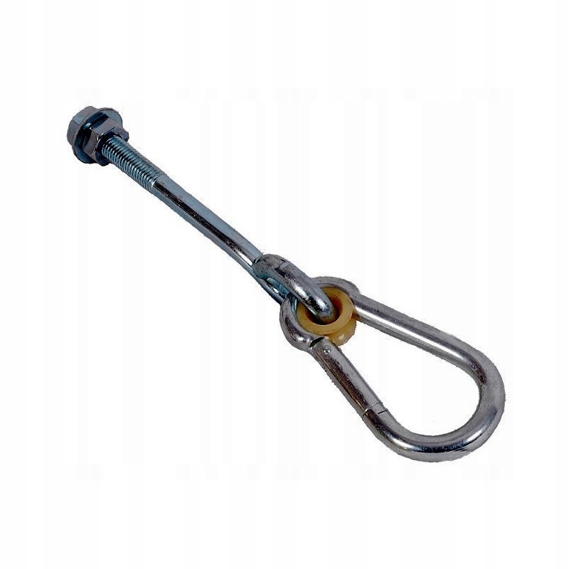 Sūpynių kablys su apkabomis ir kaiščiais sūpynių tvirtinimui mhc120 cinkuotas domax