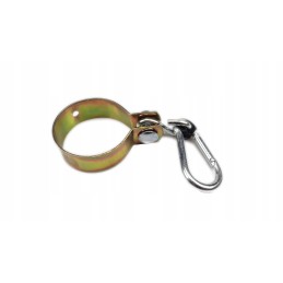 Sūpynių tvirtinimas su apvaliu spaustuku 80 mm ir karabinu ø 10.