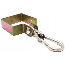 Sūpynių spaustukas 100x100 su karabinu