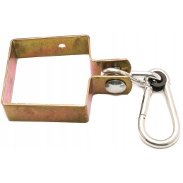 Sūpynių spaustukas 100x100 su karabinu