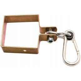 Sūpynių spaustukas 100x100 su karabinu