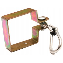 Sūpynių spaustukas 100x100 su karabinu