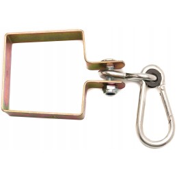 Sūpynių spaustukas 100x100 su karabinu