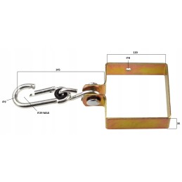 Sūpynės spaustukas 120x120 mm