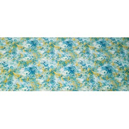 Apvalus pagalvės užvalkalas 35cm ornam gold turquoise