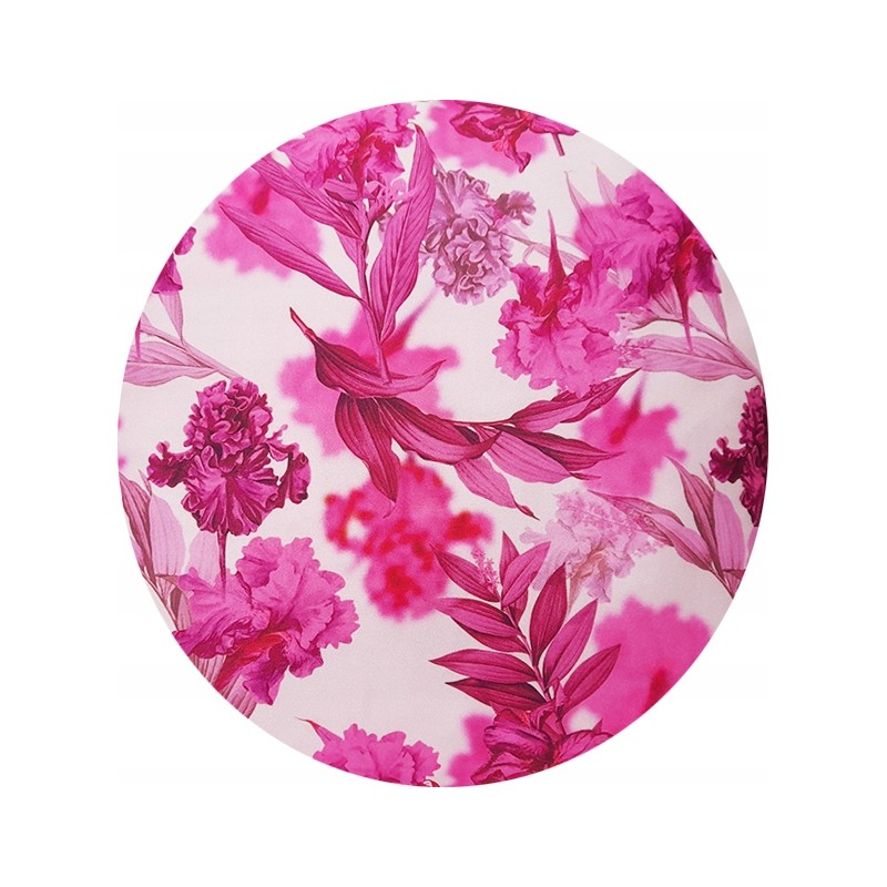 Apvalus pagalvės užvalkalas 35cm 3D gėlės