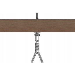 Profesionalus kabliukas, naudojamas kaip sūpynių priedas. kabliukai naudojami sūpynių konstrukcijoje grandinei ar virvei pakabin