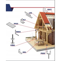 Įsukamas tvirtinimas sūpynėms mha130 130 mm