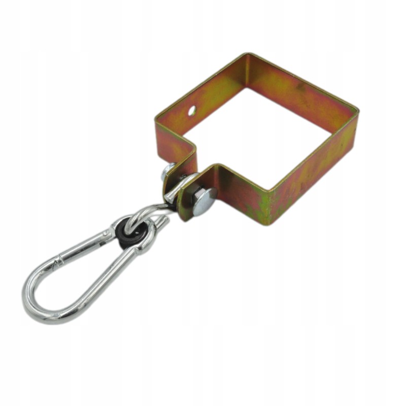 Kvadratinis spaustukas 100x100 mm plius kabliukas