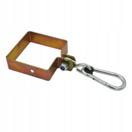 Kvadratinis spaustukas 100x100 mm plius kabliukas