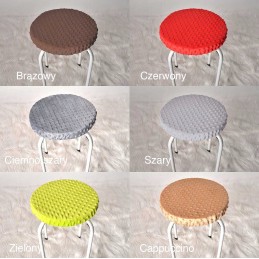 Apvali taburetė pagalvėlė taburetė 32 fleece minky