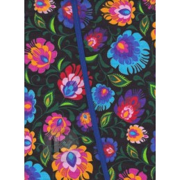 Apvali pagalvėlė taburetei iš col. - juodos spalvos