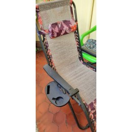 Stalas, gėrimų laikiklis, sodo gultui