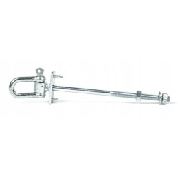 Sūpynių kablio laikiklis su apkabomis ir