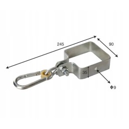 Sūpynių tvirtinimas su 90 mm kvadratiniu spaustuku