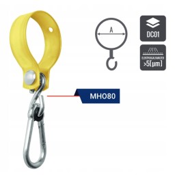 Sūpynių tvirtinimas su apvalia spaustuku skersmuo 120 x 3,0 mm