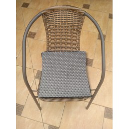 Kėdės pagalvėlė b/w 38x38 minky grafitas