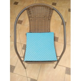 Kėdės pagalvėlė b/w 38x38 minky turquoise