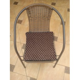 Kėdės pagalvėlė b/w 38x38 minky brown