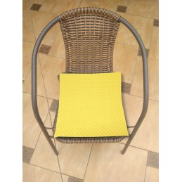 Kėdės pagalvėlė b/w 38x38 minky geltona