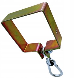 Metalinis spaustukas su karabinu 90x90mm