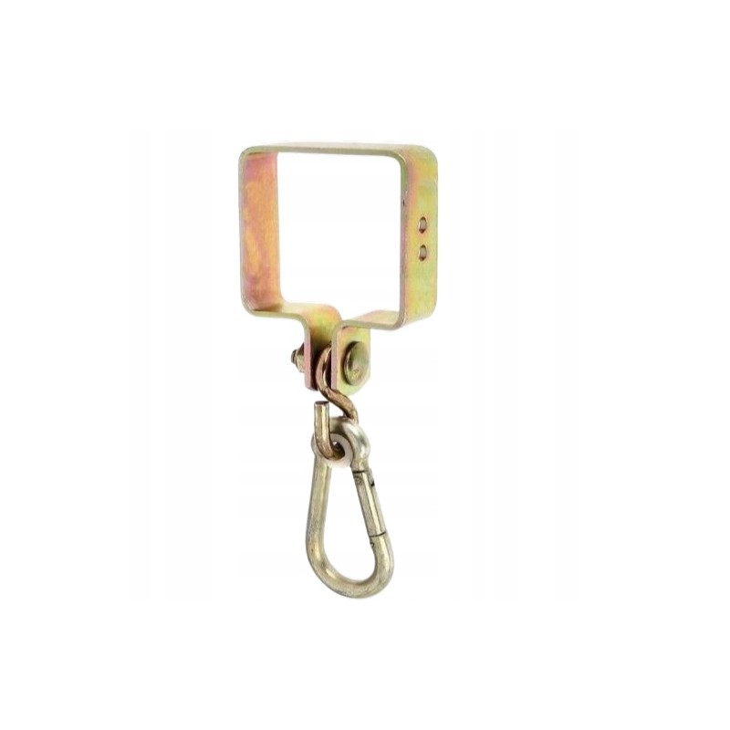 Metalinis spaustukas su karabinu 90x90mm