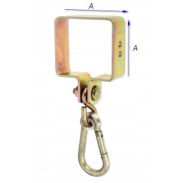 Gnybtų laikiklis, skirtas tvirtinti prie siūbuojamosios sijos 100x100 mm