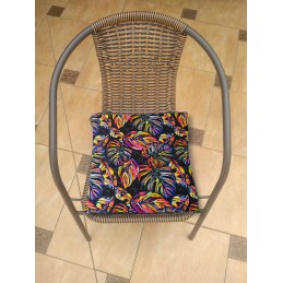 Dėmėms atspari surišta pagalvė 38x38 monsterinė neoninė