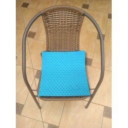 Mazginė kėdės pagalvė 38x38 minky turquoise