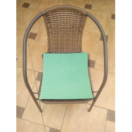 Mazginė kėdės pagalvėlė 38x38 minky akvamarinas