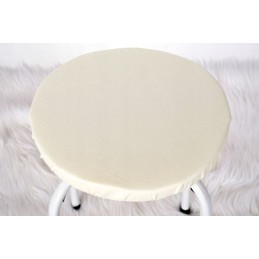 Apvali išmatų pagalvėlė, 100% medvilnė, 35 cm ekru