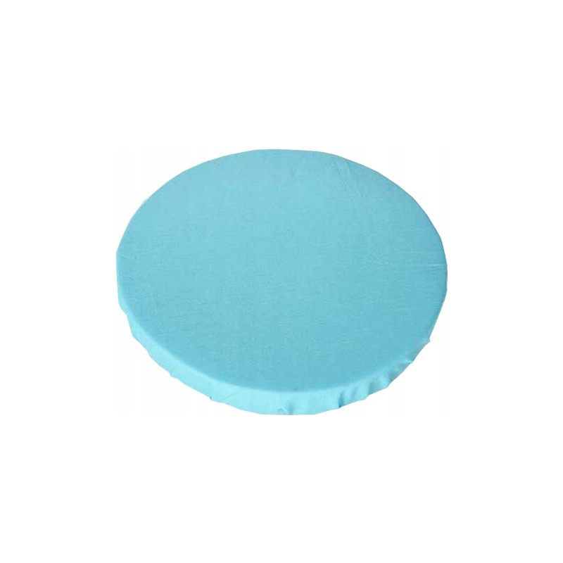 Apvali taburečių pagalvėlė, 100% medvilnė, 35cm, turkio spalvos