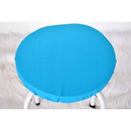 Apvali taburečių pagalvėlė, 100% medvilnė, 35cm, tamsiai turkio spalvos