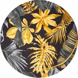 Apvali išmatų pagalvėlė, 100% medvilnė, 35 cm, didelė, juoda monstra