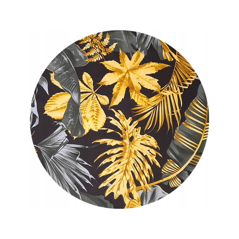 Apvali išmatų pagalvėlė, 100% medvilnė, 35 cm, didelė, juoda monstra