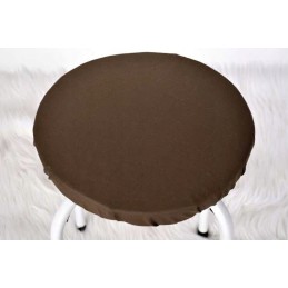 Apvali išmatų pagalvė, 100% medvilnė, 35 cm ruda