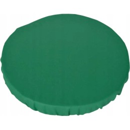 Apvali išmatų pagalvėlė, 100% medvilnė, 35cm, tamsiai žalia