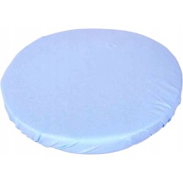 Apvali išmatų pagalvėlė, 100% medvilnė, 35 cm, mėlyna