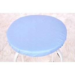 Apvali išmatų pagalvėlė, 100% medvilnė, 35 cm, mėlyna