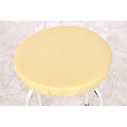 Apvali išmatų pagalvė, 100% medvilnė, 35 cm, kreminė