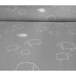 Apvali išmatų pagalvėlė, 100% medvilnė, 35cm, avies pilka