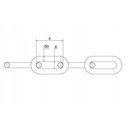 Nerūdijančio plieno grandinė.