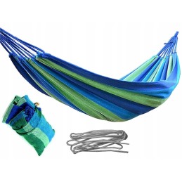 Mėlynas vienvietis hamakas 200x80 sūpynės